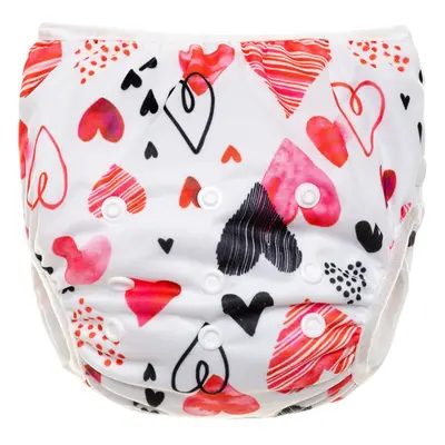 T-TOMI Diaper Swimwear Hearts mosható úszópelenkák 5-12 kg 1 db