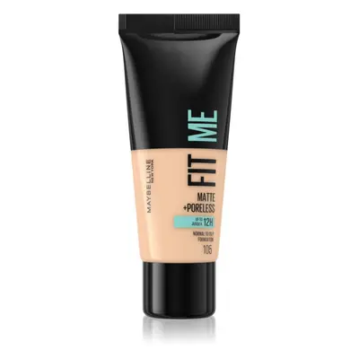 Maybelline Fit Me! Matte+Poreless pórusösszehúzó és mattító alapozó normál és olajos bőrre árnya