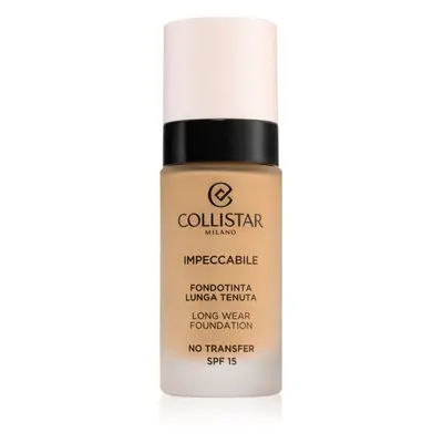 Collistar Impeccabile Long Wear Foundation tartós alapozó SPF 15 4N Sand 30 ml