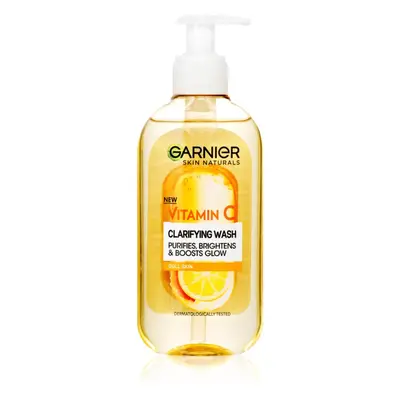 Garnier Skin Naturals Vitamin C Fényesítő tisztító gél az arcra 200 ml