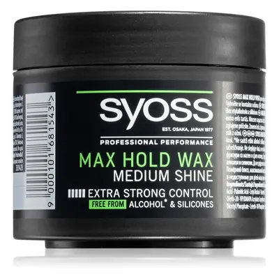 Syoss Max Hold styling wax extra erős fixáló hatású 150 ml