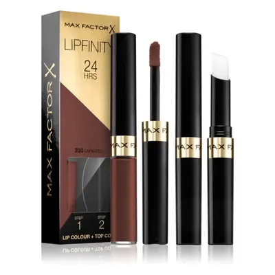 Max Factor Lipfinity Lip Colour hosszan tartó rúzs balzsammal árnyalat 200 Cafinated 4,2 g