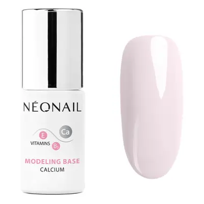 NEONAIL Modeling Base Calcium bázis lakk zselés műkörömhöz kalciummal árnyalat Basic Pink 7,2 ml