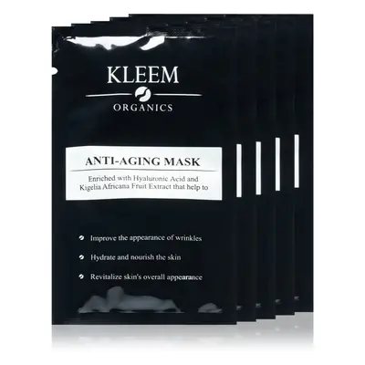 Kleem Organics Anti-Aging Mask ránctalanító és feszesítő arcpakolás 5 db