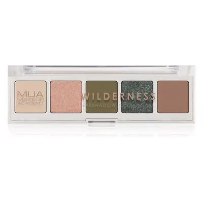 MUA Makeup Academy Professional 5 Shade Palette szemhéjfesték paletta árnyalat Wilderness 3,8 g