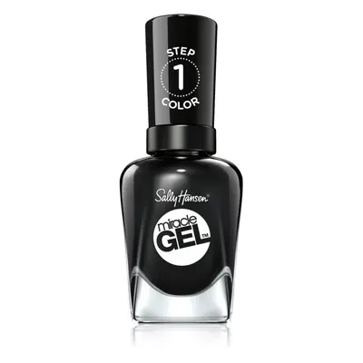 Sally Hansen Miracle Gel™ géles körömlakk UV/LED lámpa használata nélkül árnyalat 460 Blacky O 1