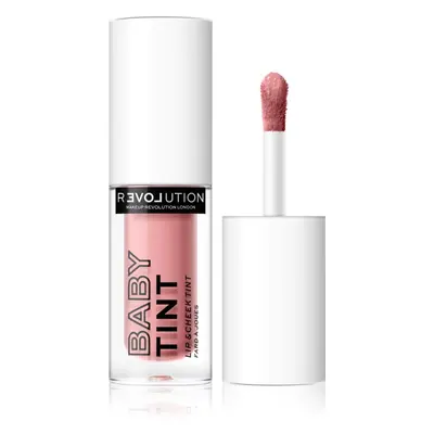 Revolution Relove Baby Tint folyékony arcpír és szájfény árnyalat Rose 1.4 ml