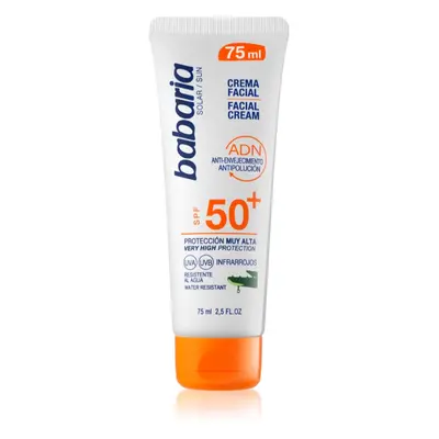 Babaria Sun Face napozókrém arcra SPF 50+ 75 ml