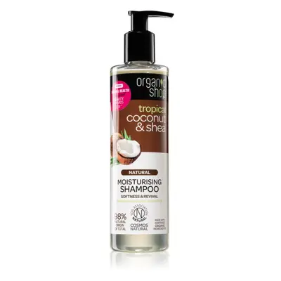 Organic Shop Natural Coconut & Shea hidratáló sampon száraz és sérült hajra 280 ml