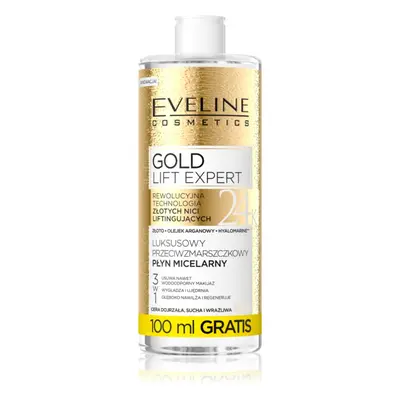 Eveline Cosmetics Gold Lift Expert tisztító micellás víz érett bőrre 500 ml