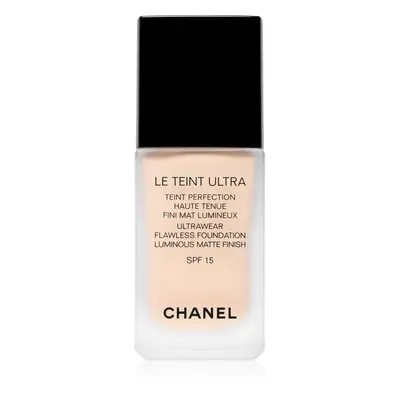 Chanel Le Teint Ultra tartós matt alapozó SPF 15 árnyalat 22 Beige Rosé 30 ml