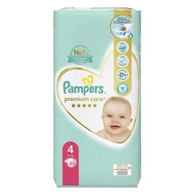 Pampers Premium Care Size 4 eldobható pelenkák 9-14 kg 52 db