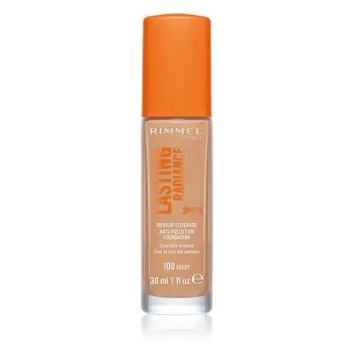 Rimmel Lasting Radiance élénkítő make-up SPF 25 árnyalat 100 Ivory 30 ml