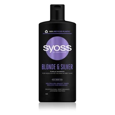 Syoss Intense Blonde lila sampon szőke és ősz hajra 440 ml