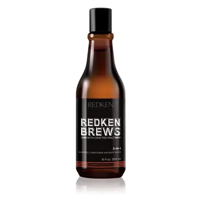 Redken Brews 3 az 1 sampon, kondicionáló és tusfürdő 300 ml