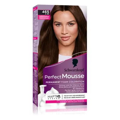 Schwarzkopf Perfect Mousse tartós hajfesték árnyalat 465 Chocolate brown 2x35 ml