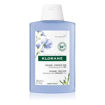 Klorane Flax Fiber Bio Sampon finom, lesimuló hajra 200 ml