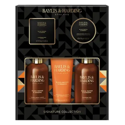 Baylis & Harding Black Pepper & Ginseng ajándékszett (fürdőbe) uraknak