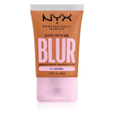 NYX Professional Makeup Bare With Me Blur Tint hidratáló alapozó árnyalat 13 Caramel 30 ml