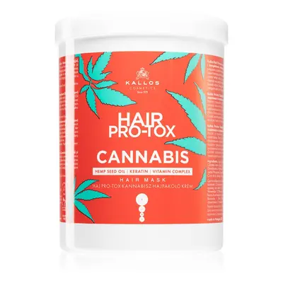 Kallos Hair Pro-Tox Cannabis regeneráló hajmasz kender olajjal 1000 ml