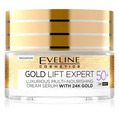 Eveline Cosmetics Gold Lift Expert nappali és éjszakai krém ráncok ellen 50+ 50 ml