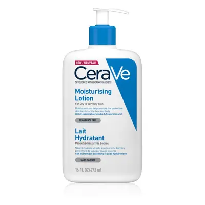 CeraVe Moisturizers Lotion hidratáló tej arcra és testre Száraz, nagyon száraz bőrre 473 ml