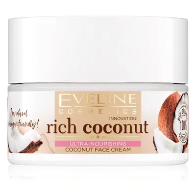 Eveline Cosmetics Rich Coconut ultra hidratáló krém Nappali és éjjeli ápolás 50 ml