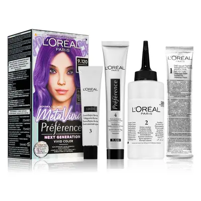 L’Oréal Paris Préférence Meta Vivids félig állandó hajfesték árnyalat 9.120 Meta Lilac 1 db