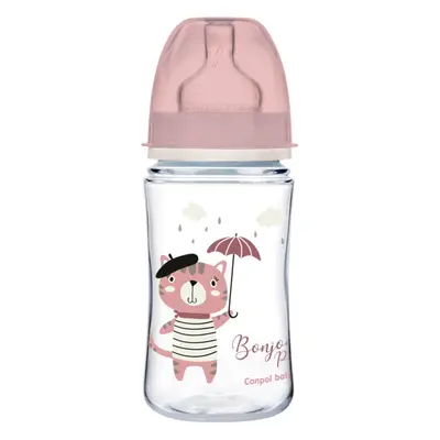 Canpol babies Bonjour Paris cumisüveg 3m+ Pink 240 ml