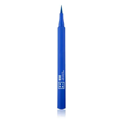 3INA The Color Pen Eyeliner tartós szemfilc árnyalat 850 - Blue 1 ml