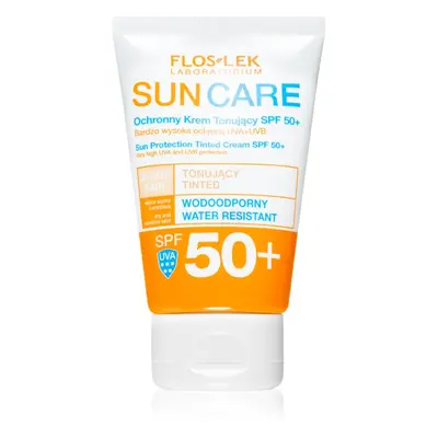 FlosLek Laboratorium Sun Care Derma tonizáló krém száraz és érzékeny bőrre SPF 50+ 50 ml