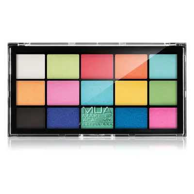 MUA Makeup Academy Professional 15 Shade Palette szemhéjfesték paletta árnyalat Colour Burst 12 