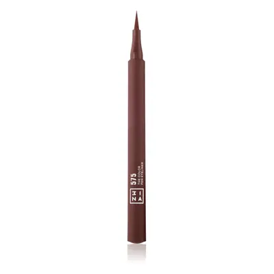 3INA The Color Pen Eyeliner tartós szemfilc árnyalat 575 - Brown 1 ml