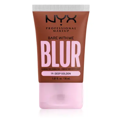 NYX Professional Makeup Bare With Me Blur Tint hidratáló alapozó árnyalat 19 Deep Golden 30 ml