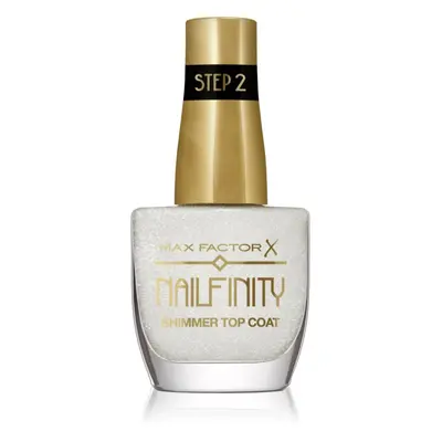 Max Factor Nailfinity Shimmer Top Coat zselés fedő körömlakk a csillogó fényért árnyalat 102 Sta