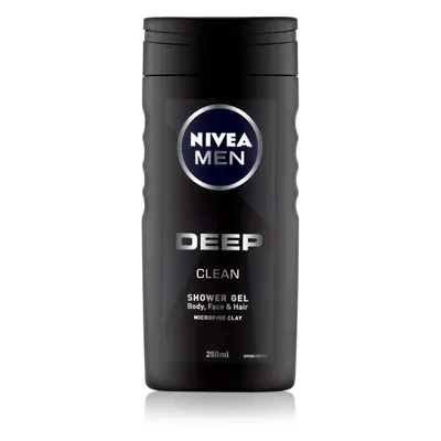 NIVEA MEN Deep fürdőgél férfiaknak 250 ml