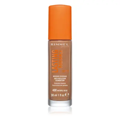 Rimmel Lasting Radiance élénkítő make-up SPF 25 árnyalat 400 Natural Beige 30 ml