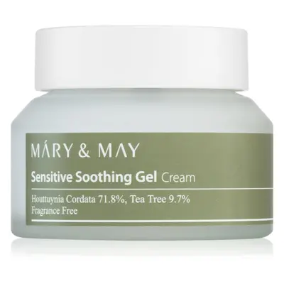 MARY & MAY Sensitive Soothing Gel Cream gyengéd és hidratáló géles krém az érzékeny bőr megnyugt