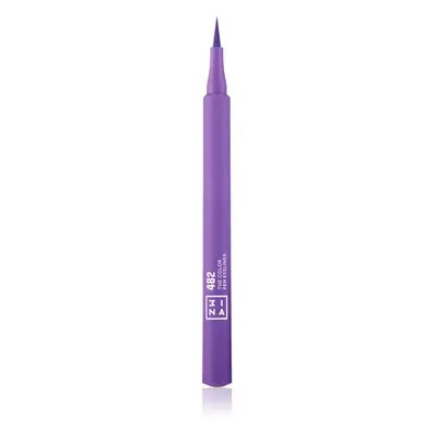 3INA The Color Pen Eyeliner tartós szemfilc árnyalat 482 - Purple 1 ml