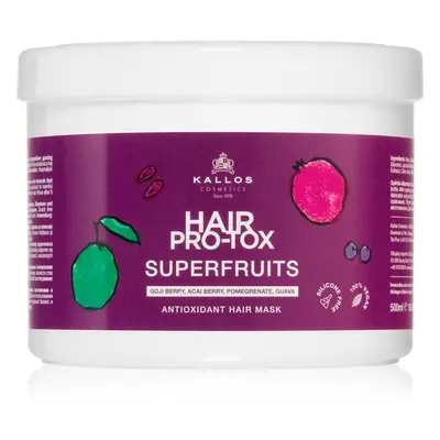 Kallos Hair Pro-Tox Superfruits regeneráló maszk a fénytelen fáradt hajra 500 ml