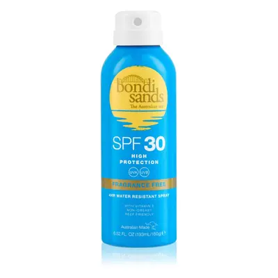 Bondi Sands SPF 30 Fragrance Free vízzel lemosható spray napozáshoz SPF 30 160 g