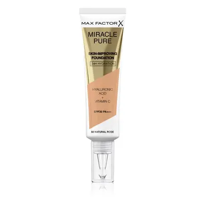 Max Factor Miracle Pure Skin tartós alapozó SPF 30 árnyalat 50 Natural Rose 30 ml