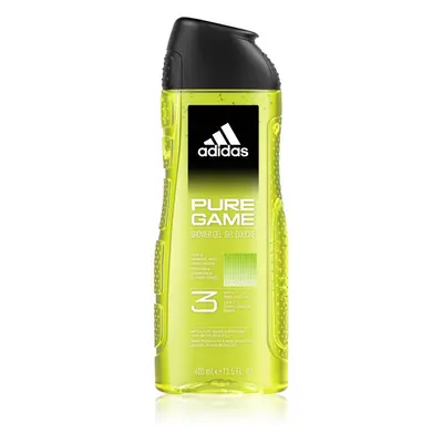 Adidas Pure Game tusfürdő gél arcra, testre és hajra 3 az 1-ben uraknak 400 ml