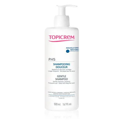 Topicrem PH5 Gentle Shampoo gyengéd sampon mindennapos használatra érzékeny fejbőrre 500 ml