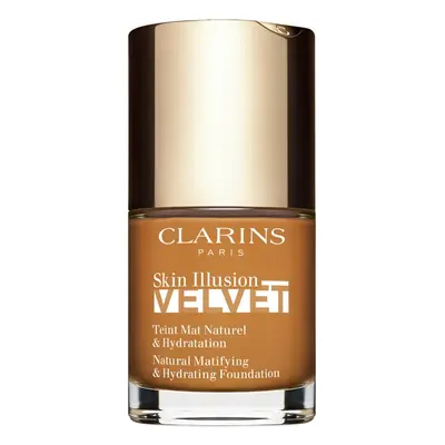 Clarins Skin Illusion Velvet mattító folyékony alapozó tápláló hatással árnyalat 117N 30 ml