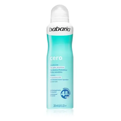 Babaria Deodorant Cero izzadásgátló spray az érzékeny bőrre 200 ml