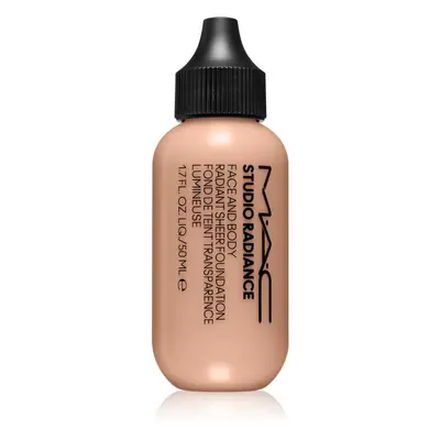 MAC Cosmetics Studio Radiance Face and Body Radiant Sheer Foundation könnyű alapozó arcra és tes