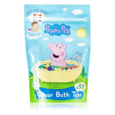 Peppa Pig Colour Bath Tabs színes fürdőpezsgőtabletták 9x16 g