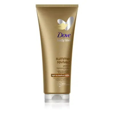 Dove DermaSpa Summer Revived önbarnító testápoló tej árnyalat Light to Medium 200 ml