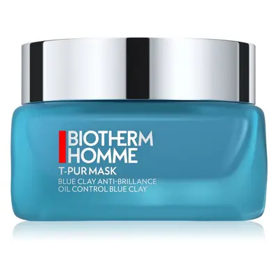 Biotherm Homme T - Pur Blue Face Clay tisztító maszk hidratálja a bőrt és minimalizálja a póruso